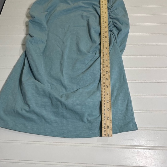Old Navy Maternity knee length aqua T shirt dress large - Picture 6 of 8